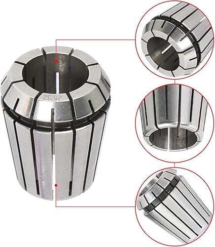 Miniatura 3 de waltyotur ER32 Juego de pinzas de resorte de 116-1316 pulgadas, juego de pinzas de resorte de acero al carbono para herramientas de torno de grabado