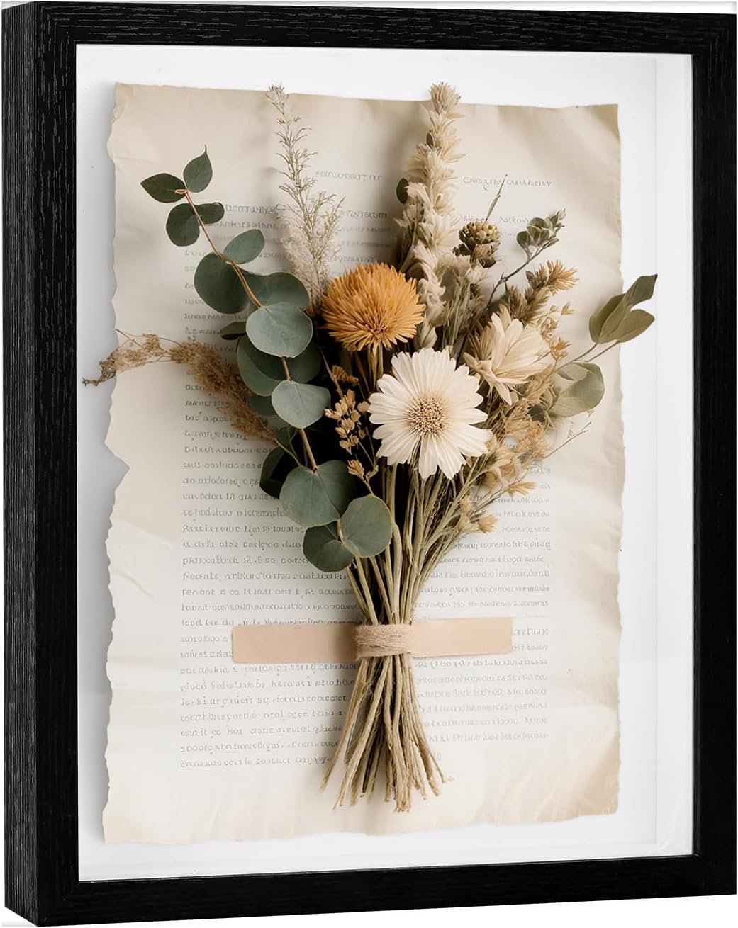 8x10 Shadow Box Frame, Memory Display Case for Keepsakes, Photos | Durable Engineered Wood Shadow Box, 1.2" Deep, For Flowers, Photos, Tickets & Medals. Wall-Mountable Or Stands On Table/Shelf