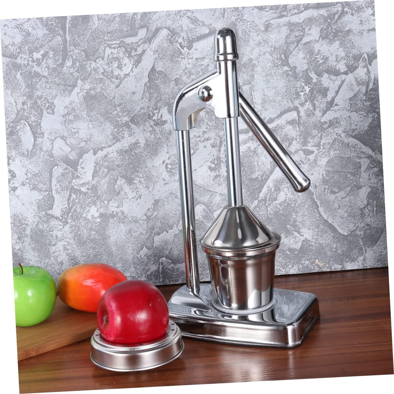 DECHOUS Manual Juice Extractor Machine Fruit and Vegetable Squeezer Stainless Steel Easy Cleaning No Power