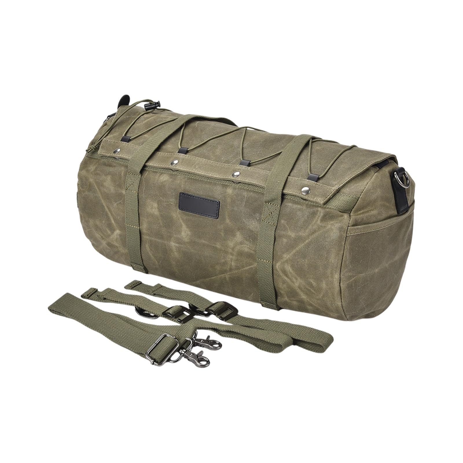 Borsa Bagagli Borsa Da Viaggio Motocicletta Alta Capacità Impermeabile In Tela Uomo Casual Retrò Con Tracolla