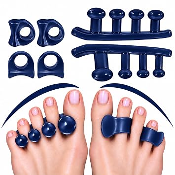 Toe Separators & Toe Spacers, Toe Stretcher for Correcting Bunions and Restoring Toes to Their Original Shape, Men and Women Gel Toe Spreaders