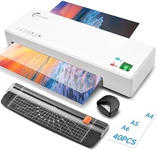 Buyounger 9 Inch Thermal Laminator Machine Set with 40 Sheets