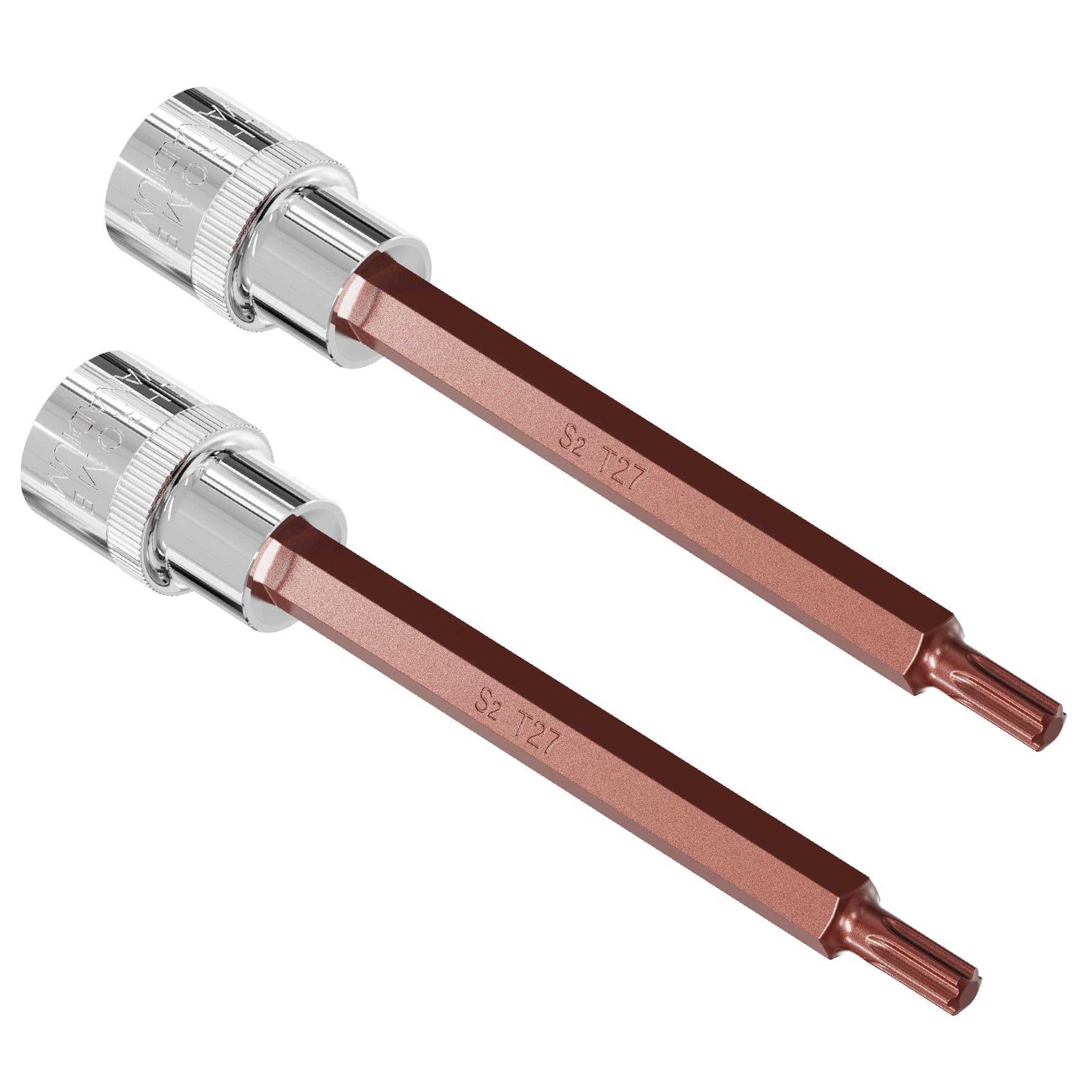 Douille Torx T27 en acier S2 de 100 mm pour entretien mécanique précis