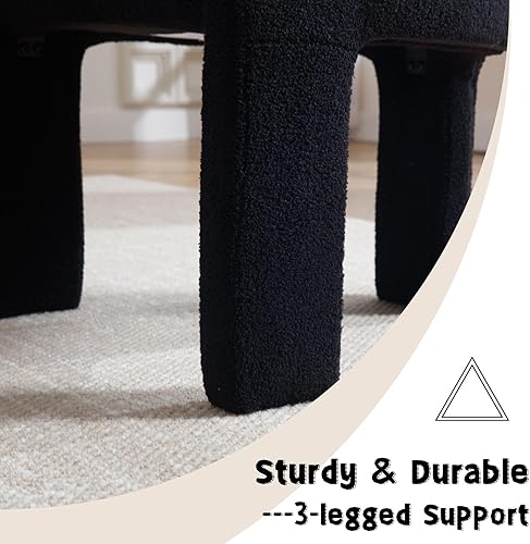 Miniatura 6 de Silla de comedor moderna con barril de sherpa, silla de comedor tapizada Boucle con brazos, cómoda silla de tocador de maquillaje, silla de comedor