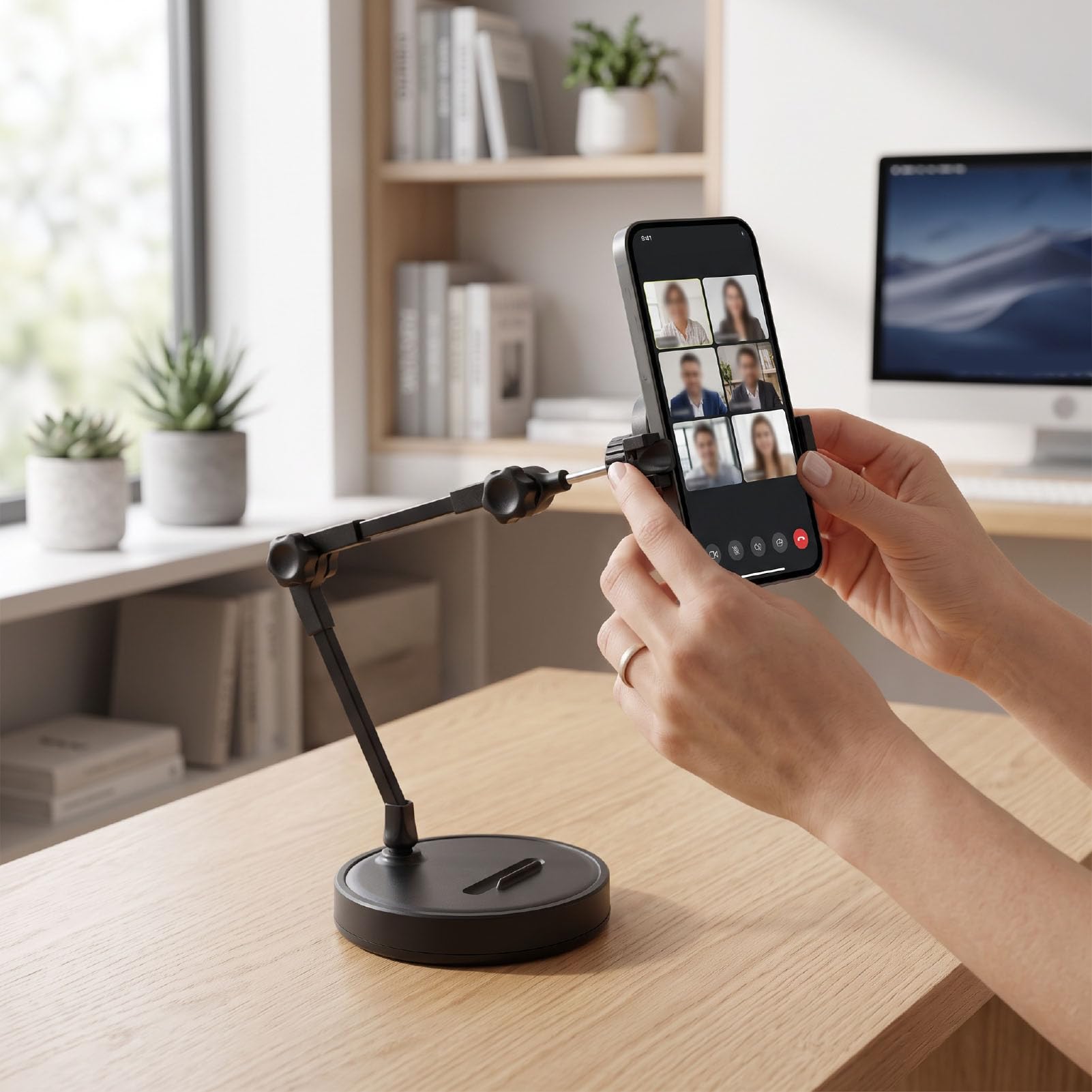 Sxhlseller Supporto per Telefono Sospeso con Braccio da 18 Pollici e