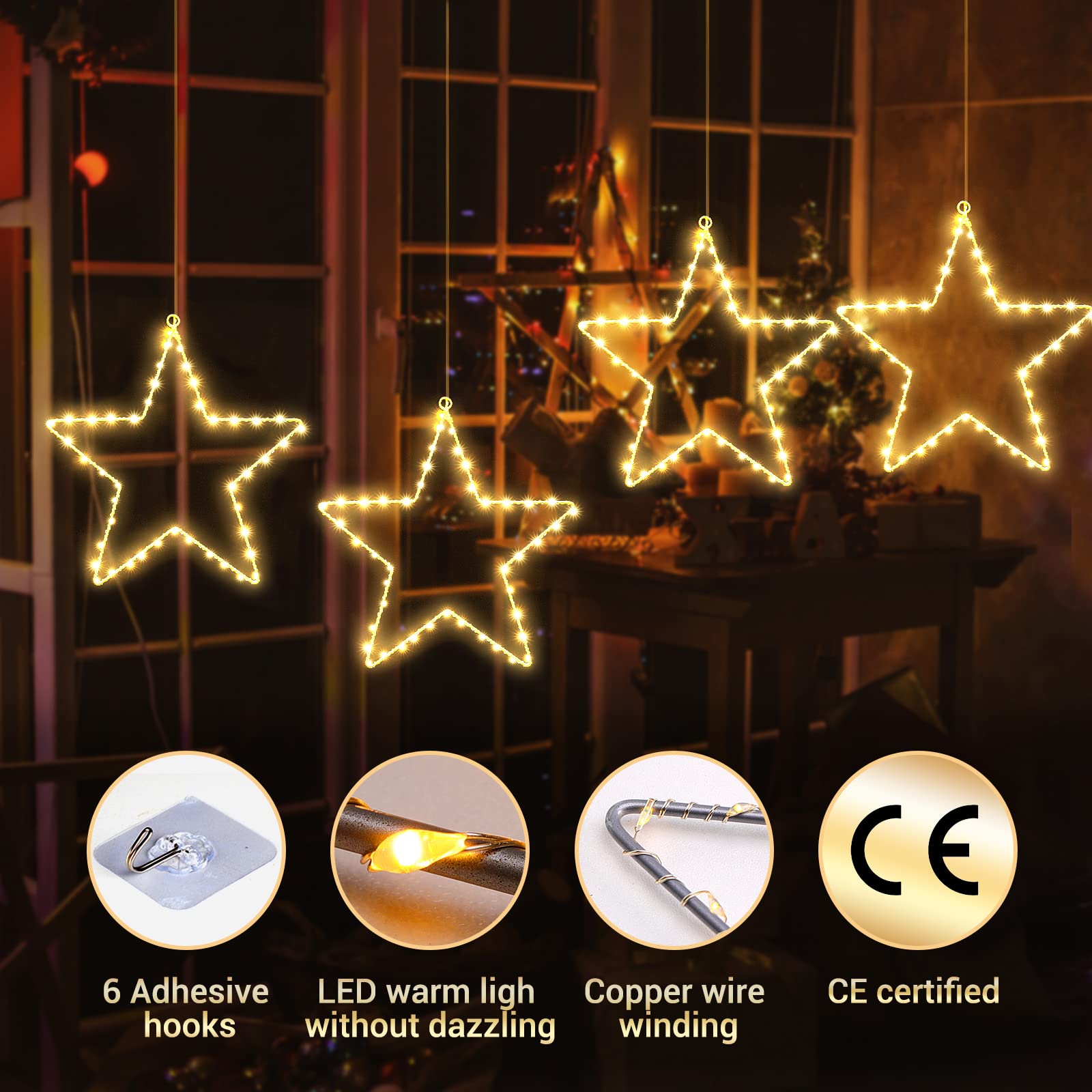 Iron Star Rideaux Lumineux