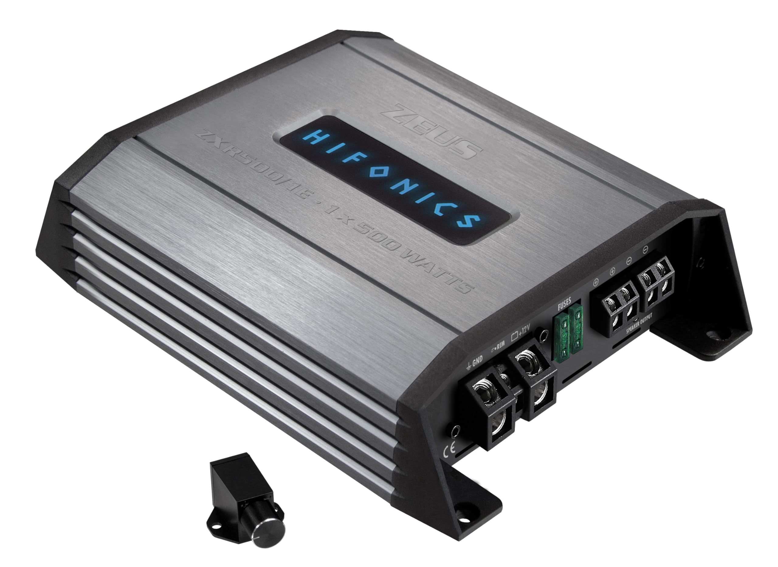 HiFonics ZXR500/1E - 1-Kanal CLASS D Premium Digital Compact Verstärker mit 500 Watt RMS | ZEUS EXPANSION SERIE