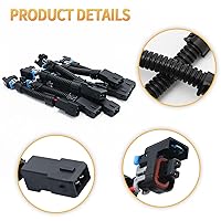 Vista 3 de 8 piezas LS1 LS6 LT1 EV1 juego de cables de inyector, conectores para Multec LQ4, LQ9 adaptadores Delphi 4.8 5.3 6.0