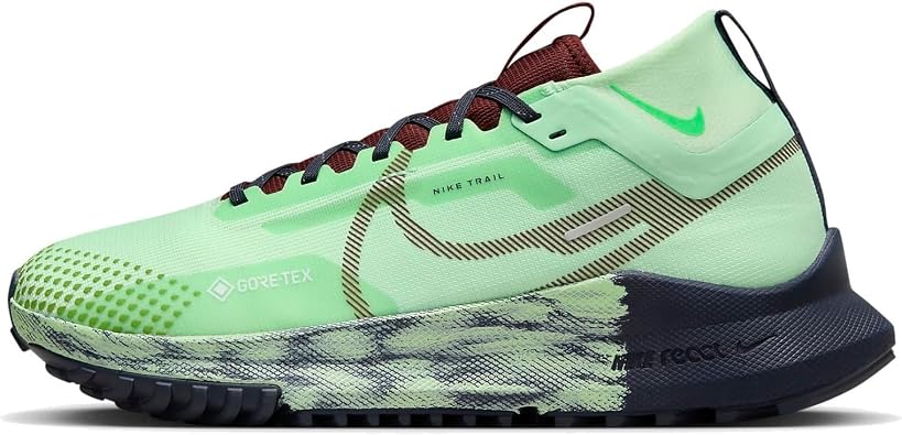 Nike React Pegasus Trail 4 GoreTex Su Ge irmez Reflekt rl  Y r y  Ko u Ayakkab s  Ye il