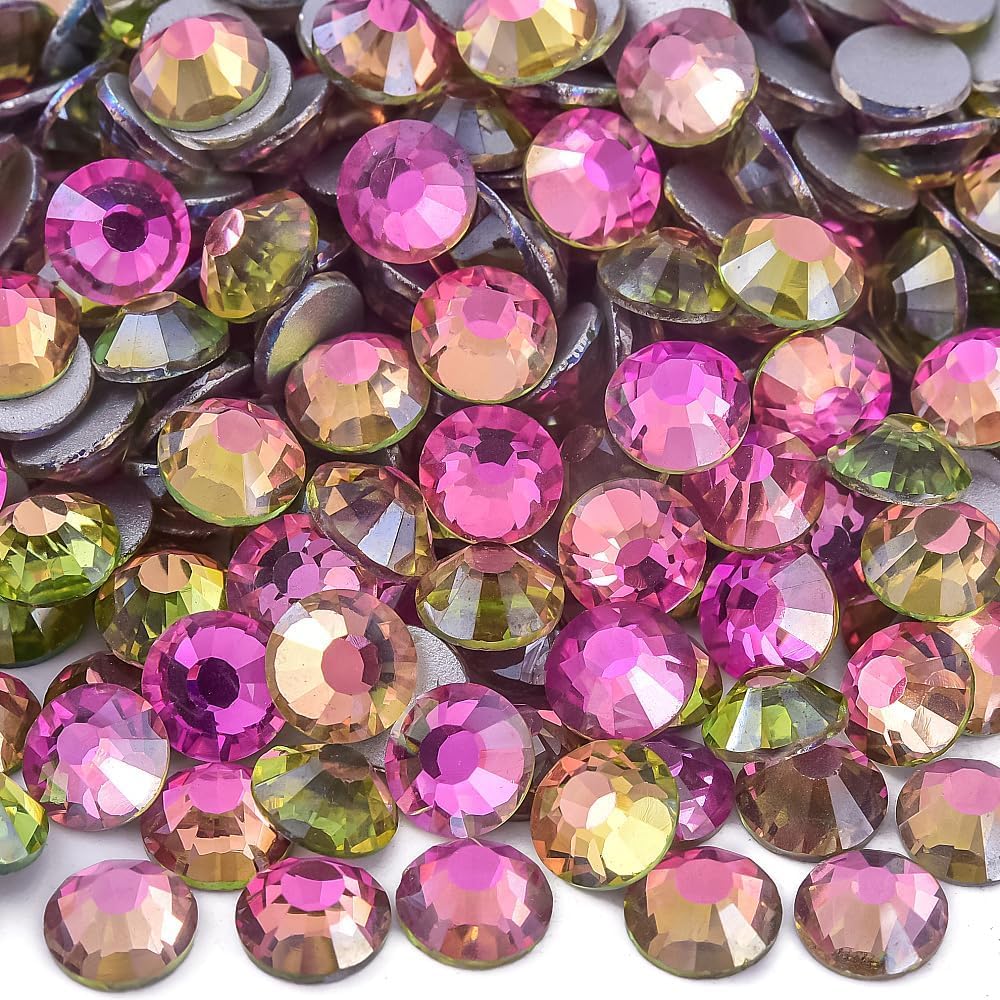Flat Rhinestones for Nail Art Craft,Air Gold Line Rose Mixed SS6-20 2880pcs