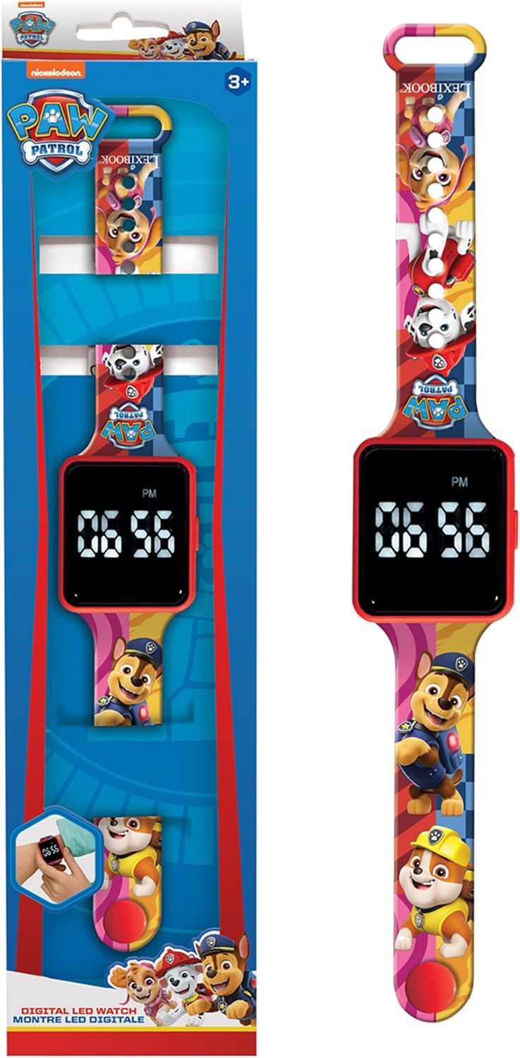 LEXiBOOK, LED Digital Screen Watches, 12-Hour or 24-Hour Display, Multi-Character, Multi-Color, DMW060 Series.