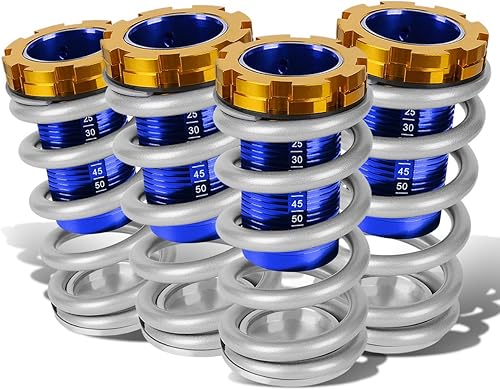 Miniatura 10 de DNA Motoring COIL-HC88-T22-BK - Kit de manguito de suspensión coilover para Honda Civic Del Sol CRX Acura Integra 88-01, color negro