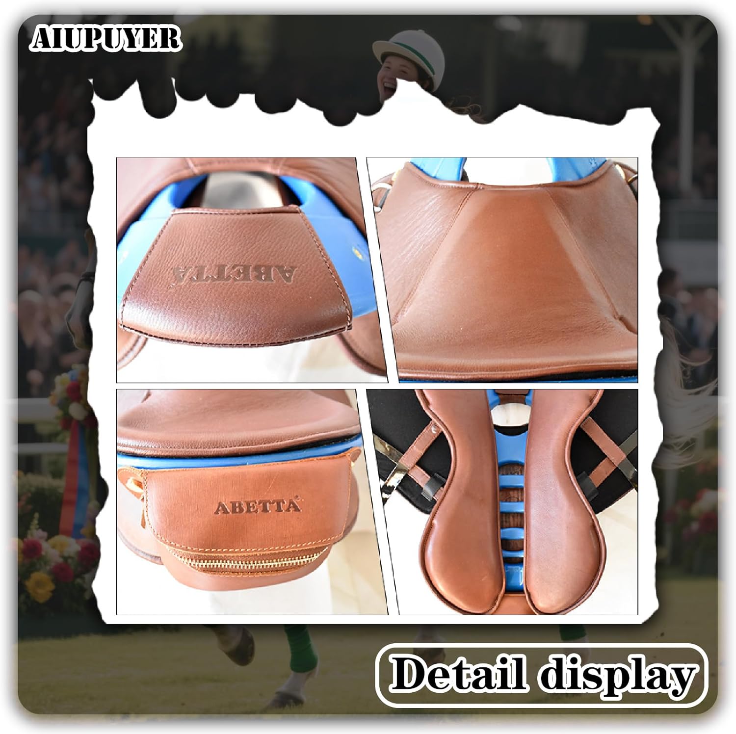 Leather Saddle, American Saddle Horse Dressage Saddle Western Saddle Trick Riding Saddle Racing Saddle Junior Equestrian Saddle Supreme Saddlery, for Horse Racing Horse Racing Riding