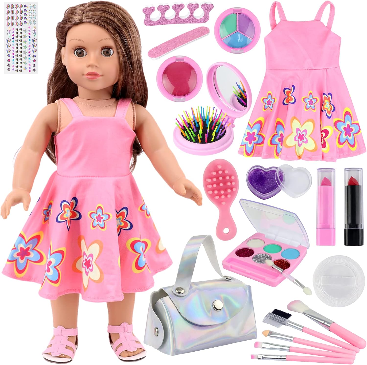 18INDC 18 Inch Girl Doll Accessories Make Up Pretended Toys