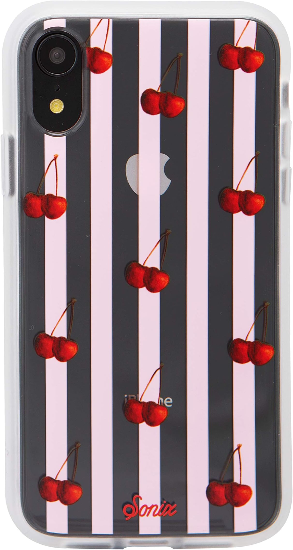 Sonix Cherry Stripe Case for iPhone XR [Military Drop Test Certified] Protective Clear Case for Apple iPhone XR