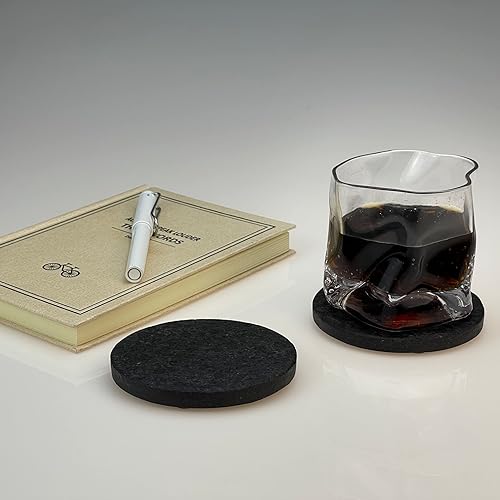 Miniatura 4 de Roderick talks, Posavasos de basalto con soporte, juego de 46, ampliamente adecuados para tazas y botellas, protección de mesa, regalo ideal para