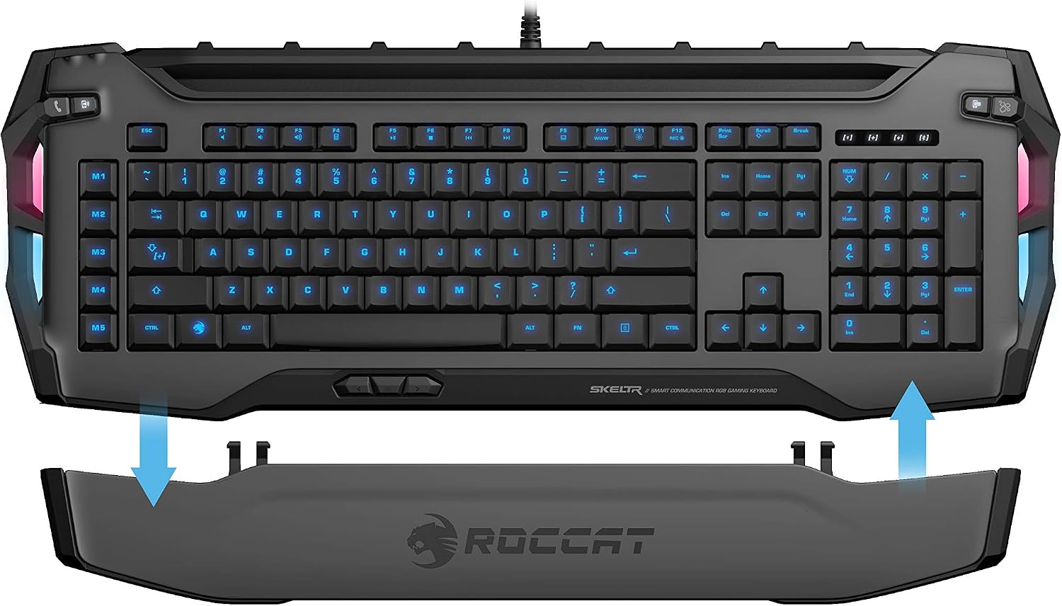 ROCCAT Skeltr - Smart Communication RGB Gaming Keyboard (ROC-12-231-GY)