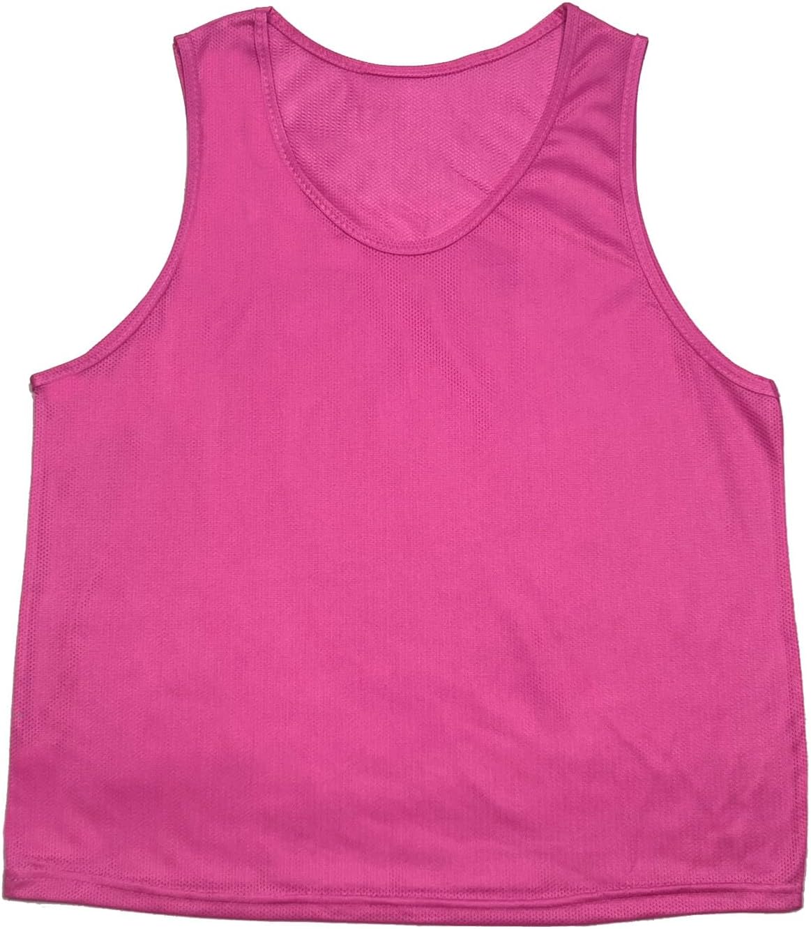 Scrimmage Training Vest Kids Youth Adult Soccer Practice Jersey Athletic Pinnies Numbered (1-12), Neon Green