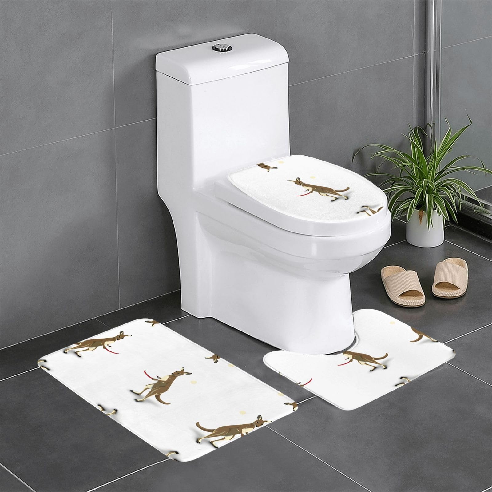 Tapis de salle de bain antidérapant pour éviter les glissades lot de 3