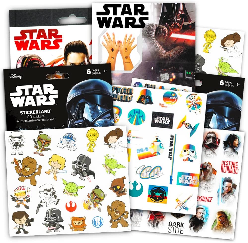 Amazon Star Wars Stickers Party Favours Set of 2 Sticker Packs 12