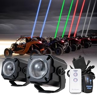 YCHOW-TECH Whip Lights for Side by Side Whipless LED Whip Light with Switch & Remote LED Pods RGBW Chase Light Antenna Whipless Whip for SXS, UTV, ATV, RZR, Can Am, Dune Buggy, Truck, Boat