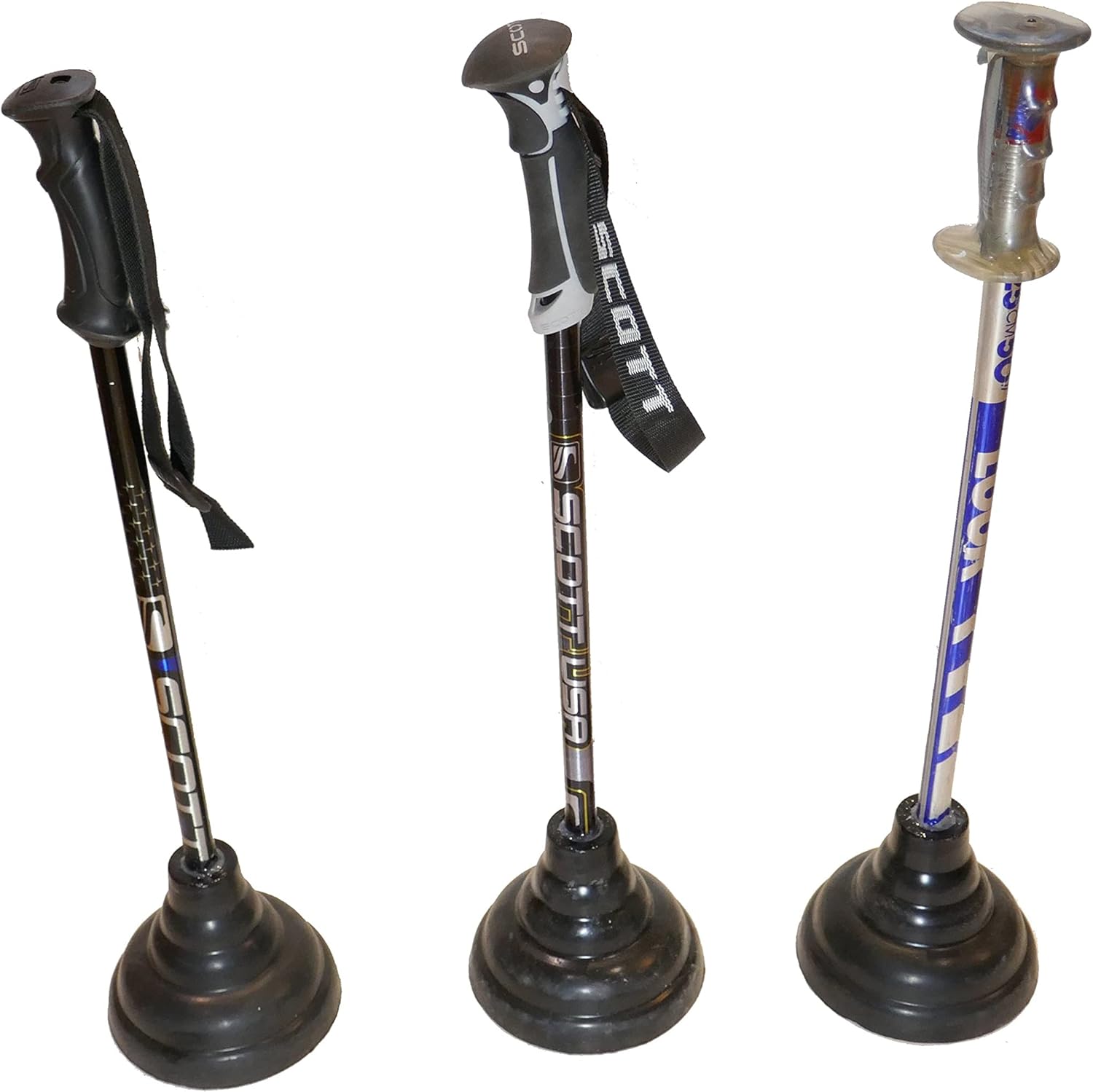 Ski Pole Toilet Plunger