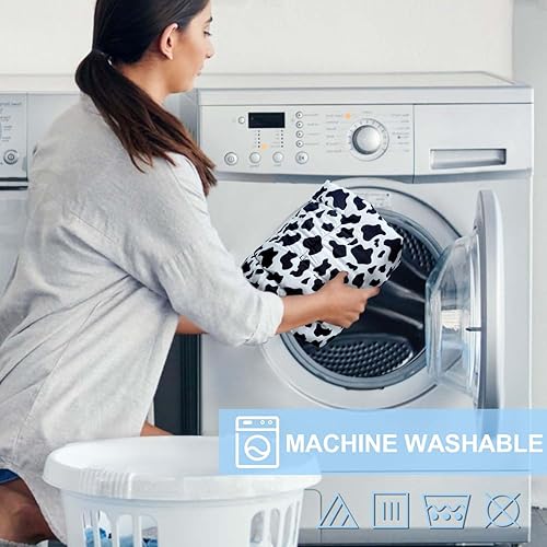 Miniatura 6 de Funda para carrito de compras para bebé 2 en 1 Funda para silla alta con arnés de seguridad Multifuncional Patrón de vaca Cubiertas de carro para