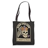 Elder Emo Club Daisy Skeleton It Wasn't a Phase Tote Bag