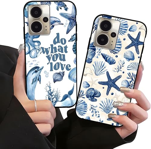 Zrutru 2 Pack Aesthetic Ocean Phone Case for Cricket Outlast