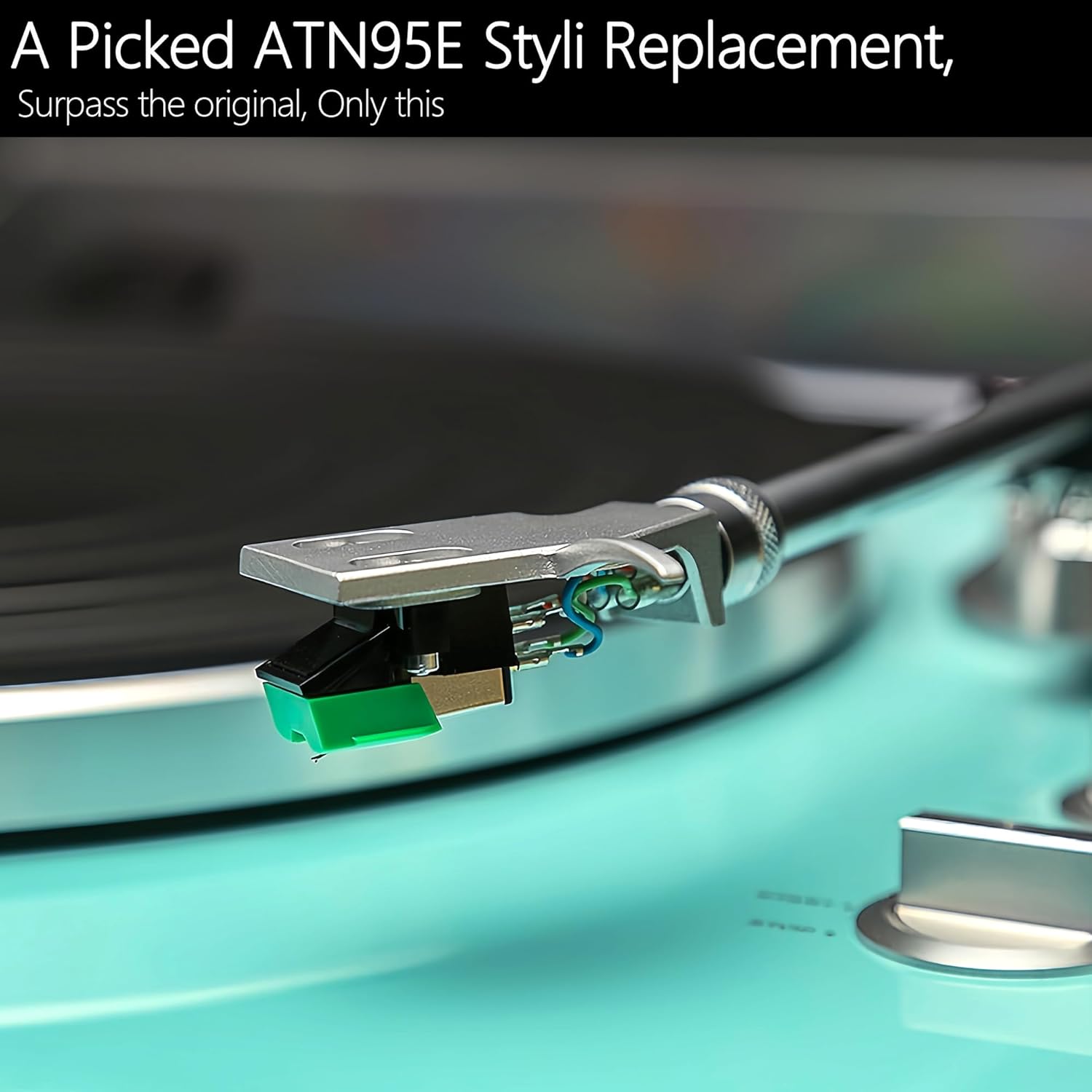 ATN95E Diamond Record Needle Replacement Stylus for Audio-Technica AT-LP120-USB Turntables Record Player, Compatible with AT95E AT93 AT3400 AT3450 Phono Cartridges - Image 6