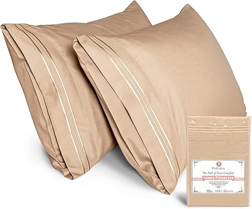 Miniatura 2 de P Pothuiny Fundas de almohada 100 % microfibra, fundas de almohada súper suaves de 20 x 30 pulgadas, juego de 2 fundas de almohada estándar  Queen,