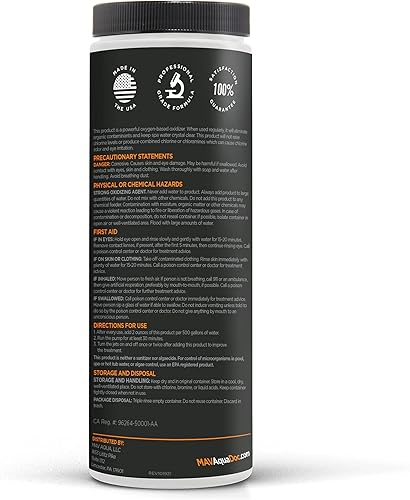 Miniatura 9 de AquaDoc - Choque de spa sin cloro para bañera de hidromasaje, tratamiento de bañera sin cloro y mejorado para ayudar a oxidar el oxidador adecuado