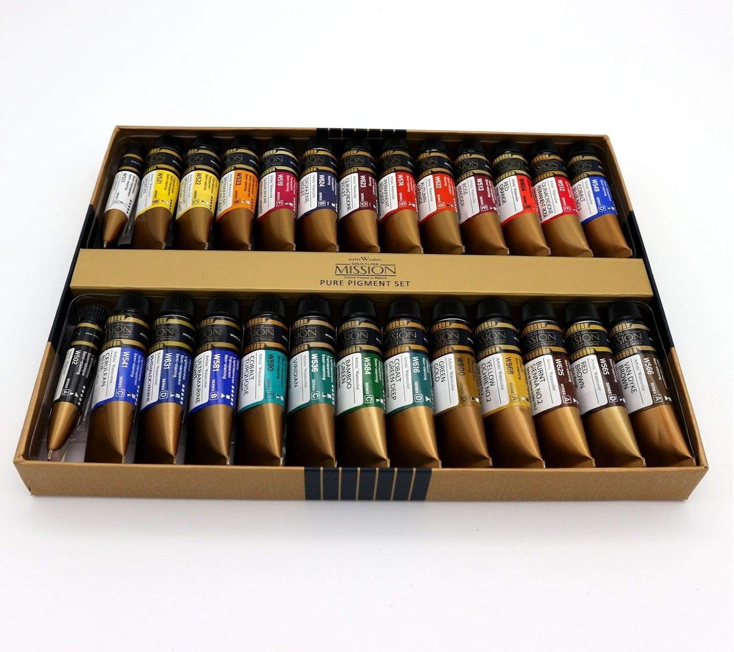 Mission Gold Class 26 Colors of The Pure Pigment Set MWC-1524P 15mlX24+2 Colors