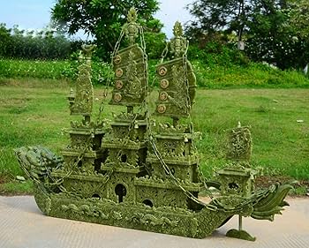 Amazon.co.jp: 中国天然グリーン翡翠石彫刻風水ドラゴン セーリング Amazon.co.jp: 中国天然グリーン翡翠石彫刻風水ドラゴン セーリング