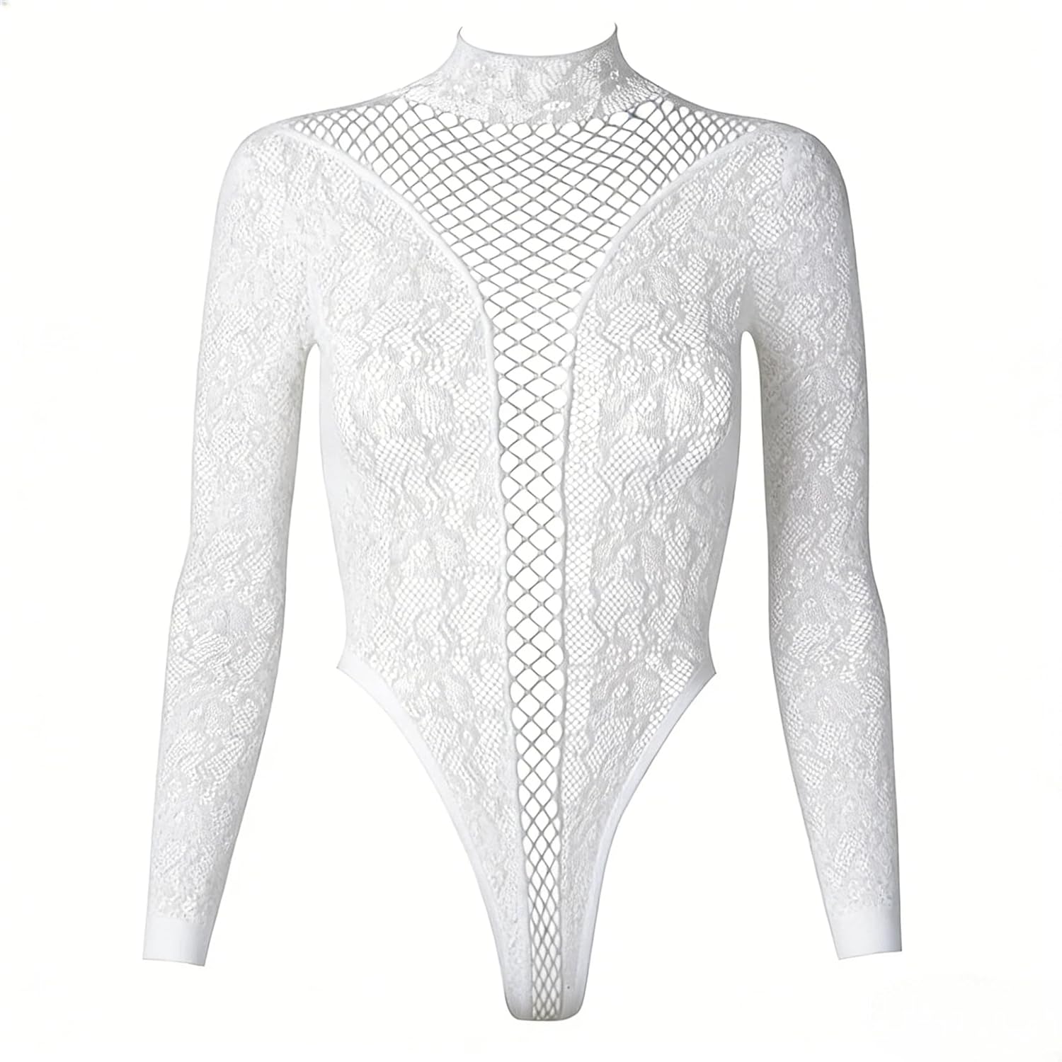 طقم لانجري جريء بتصميم شبكي شفاف بكباسين للنساء 2026 - view 1