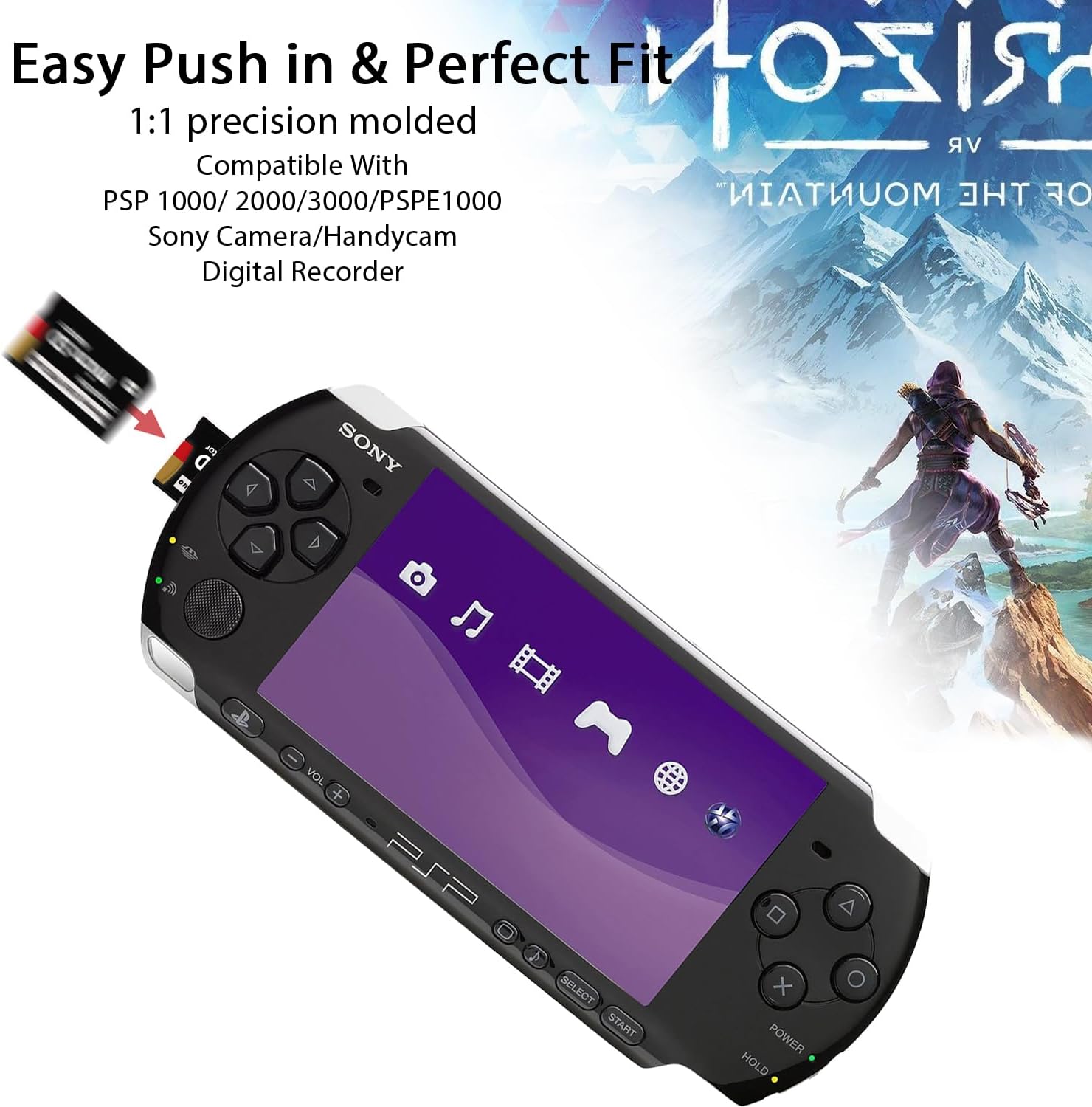 PSP メモリースティックアダプター 32GB Micro SDカード付き Micro SD