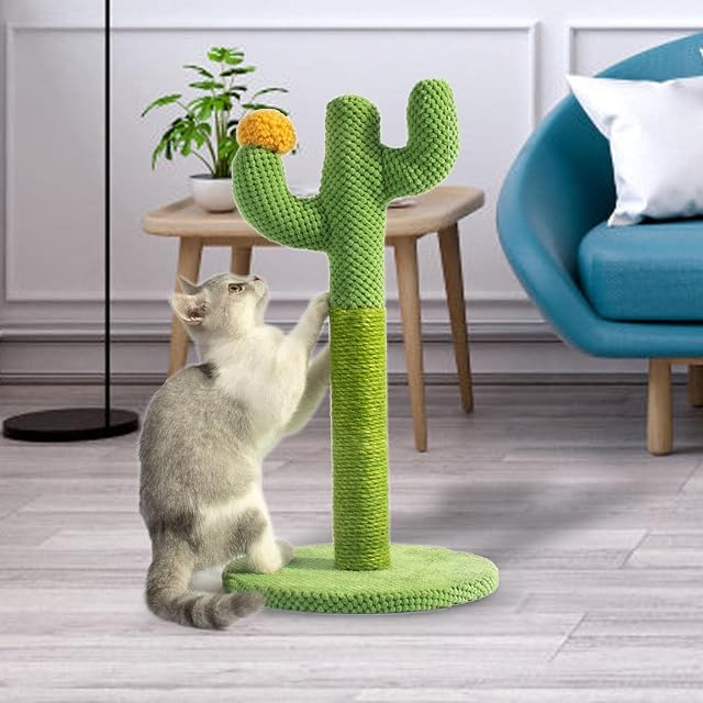 Foto 3 de 8 de Yeeda Rascador de cactus para gatos, juguete de ejercicio para gatos, poste rascador de gatitos