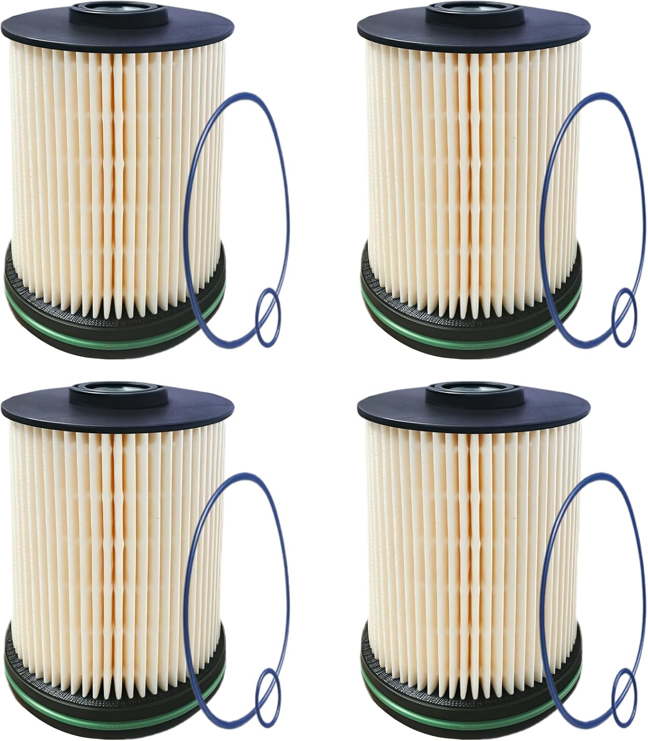 4PCS TP1015 Fuel Filters for Duramax Diesel 6.6 L, 23304096 Oil Filter Elements for Chevy Silverado Cruze Suburban Tahoe GMC Sierra Yukon Escalade, 22937279 Gas Filtration Kit