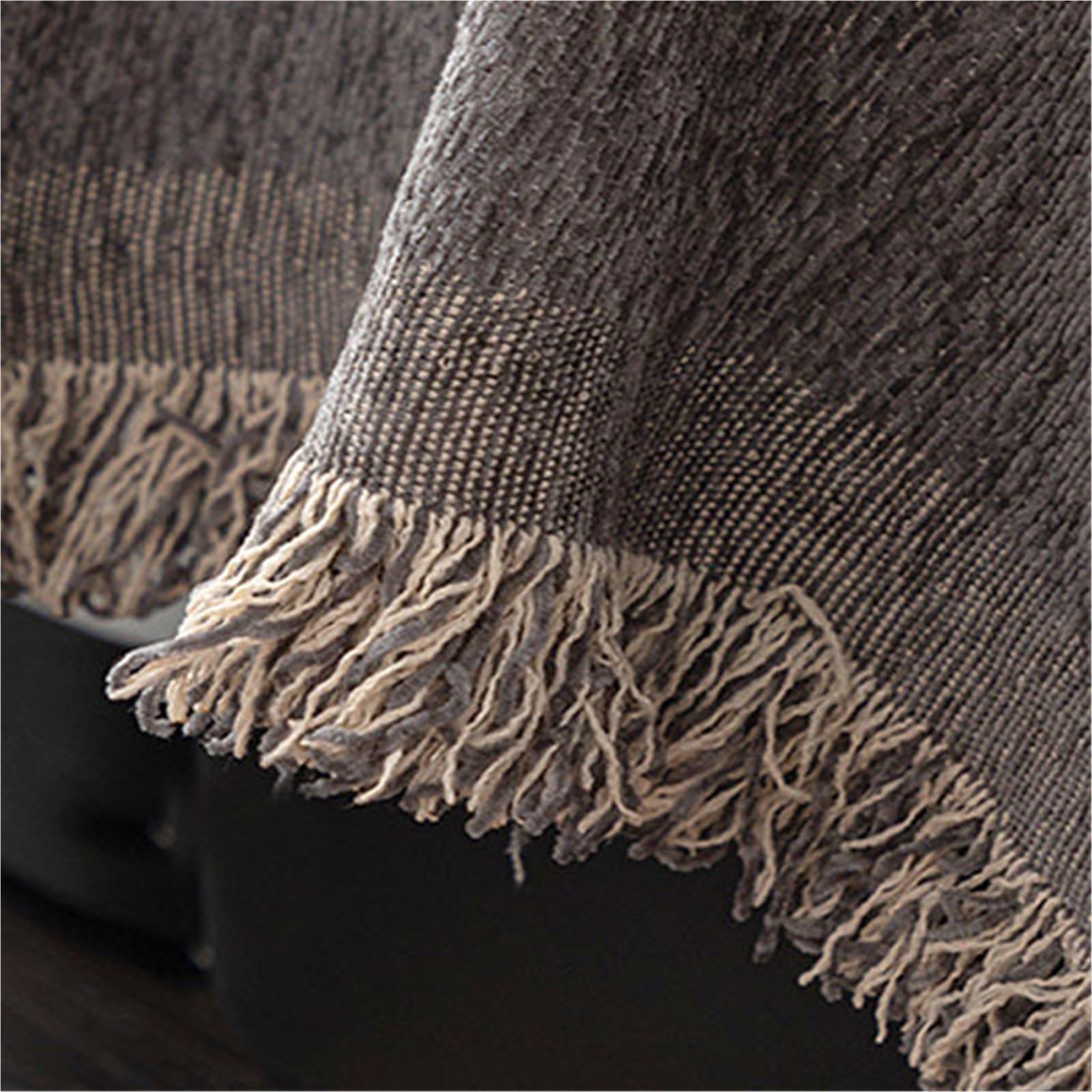 Copridivano geometrico per soggiorno, grigio 180 x 420 cm, elegante copridivano per un facile rinnovamento della casa