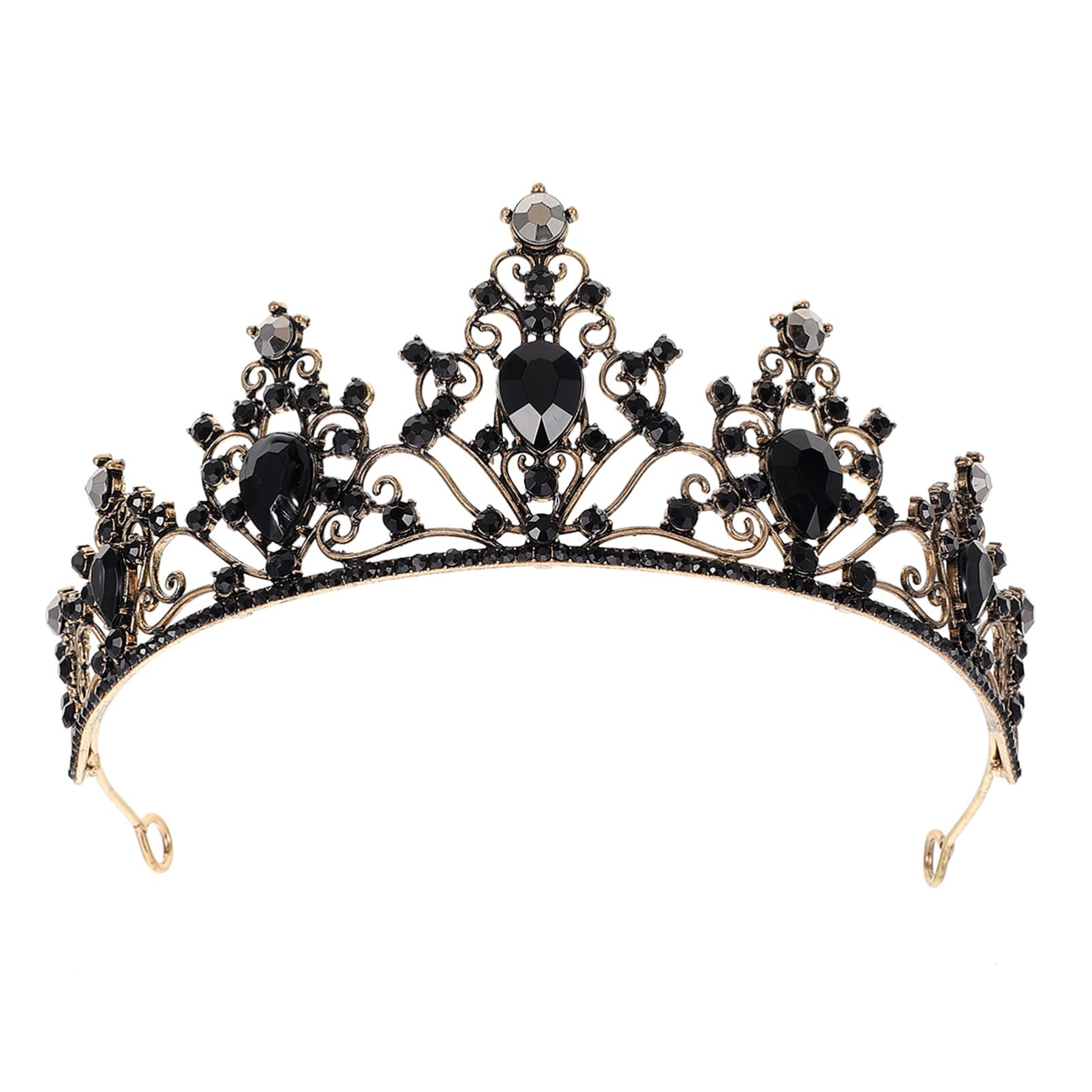Tiara de novia oscura para bodas temáticas y fiestas de disfraces 8