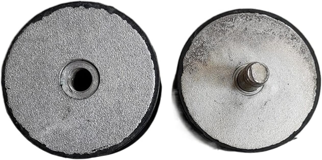GTPBAO Stud Bushing 2 Pcs Rubber Mount, Anti Vibration Rubber Mount Shock Mount Shock Absorber for 2540 Plate Compactor Rammer Threaded Isolator