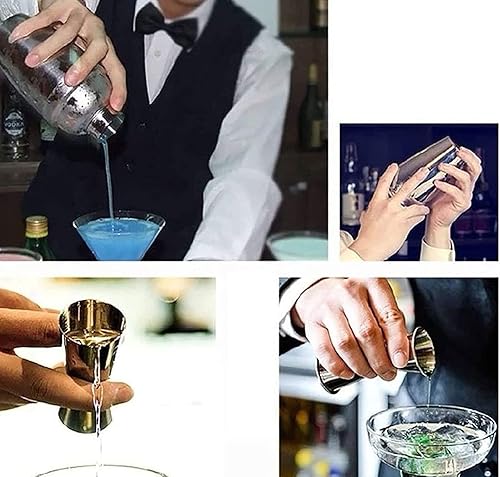 Miniatura 4 de TOEWOE Juego de coctelera de 10 piezas con soporte, kit de barman de acero inoxidable 304, juego de herramientas de barra profesional para mezclar