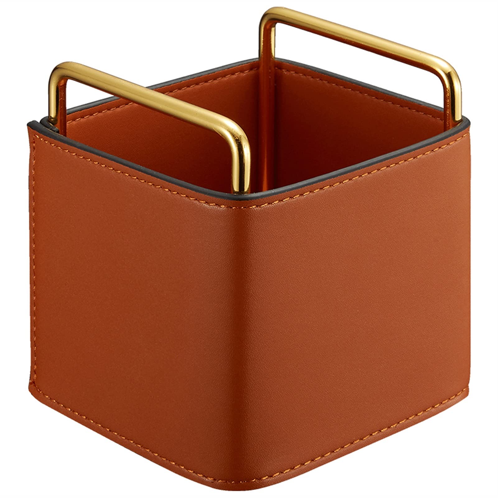 Portapenne in pelle vintage, organizer da scrivania per ufficio e uso domestico