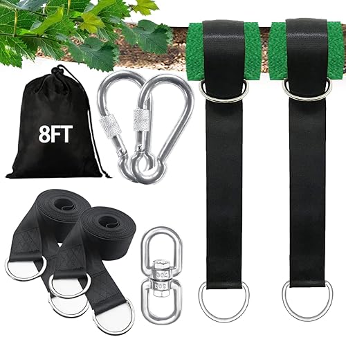 Kit de correas para columpio de árbol de 4 pies8 pies15 pies20 pies25 pies, correas extralargas para columpio de árbol con capacidad para 5500