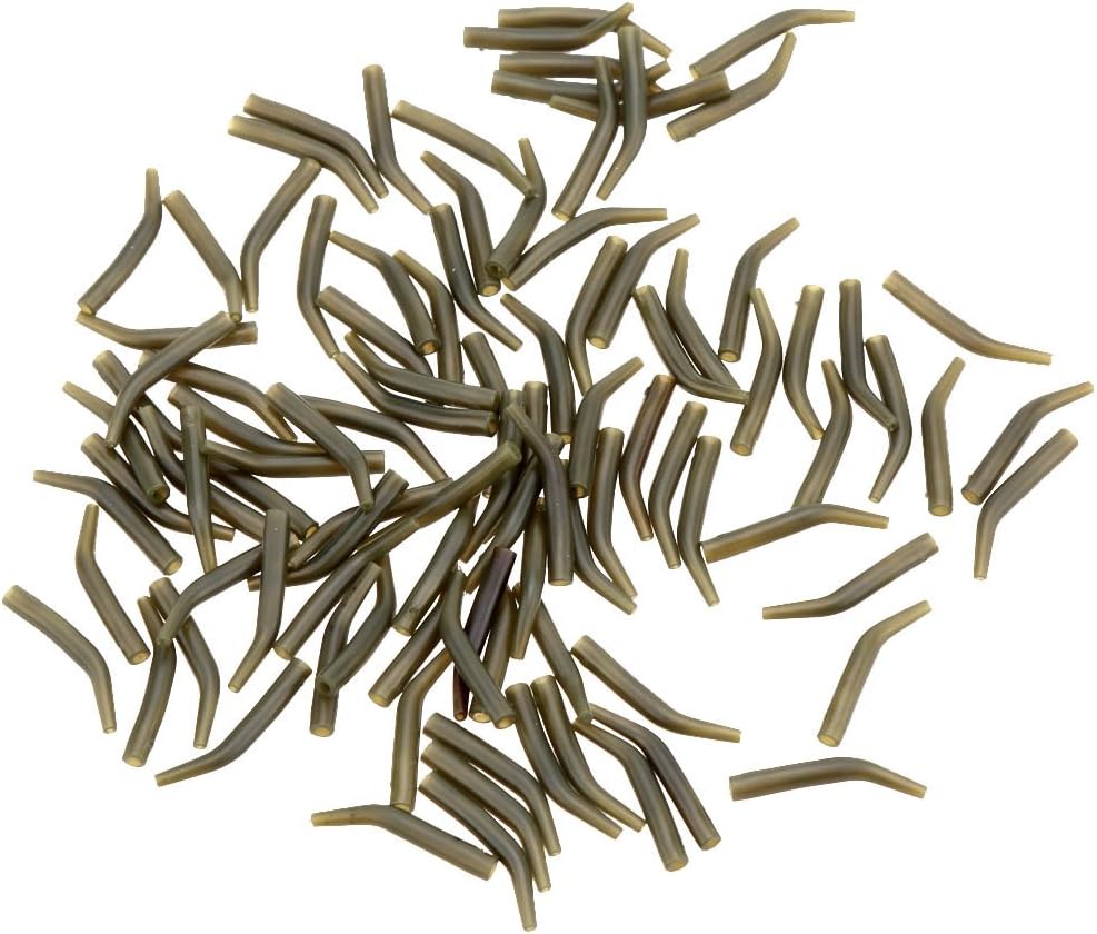 100Pcs/LOT Carp Fishing Hook Line Alignas Rig Sleeve Soft Anti Tangle Positioner