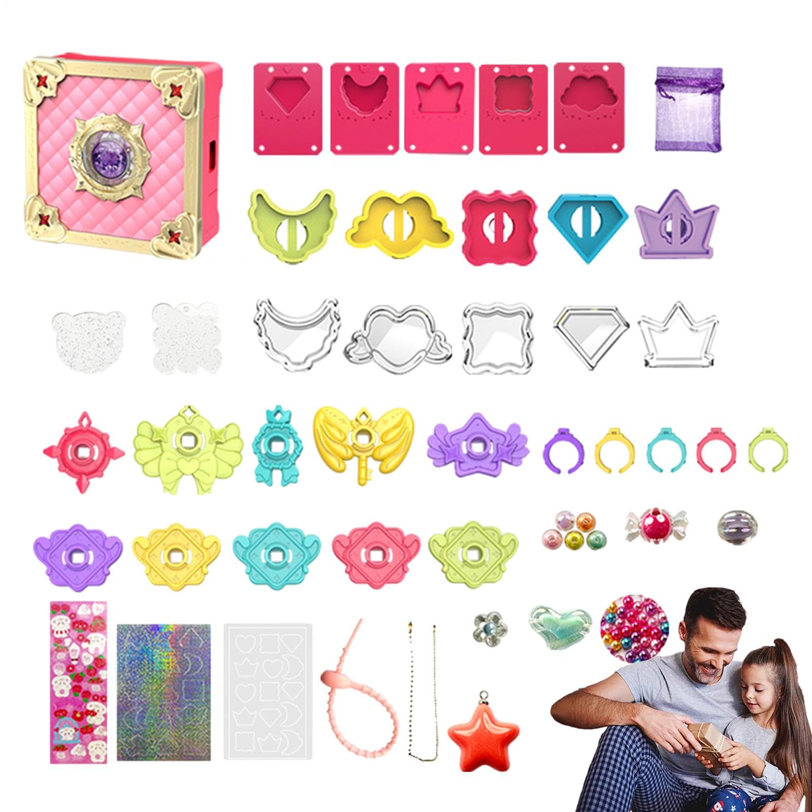 Joyas de princesa para niñas con joyero de juego el regalo ideal para cumpleaños de 3 a 9 años