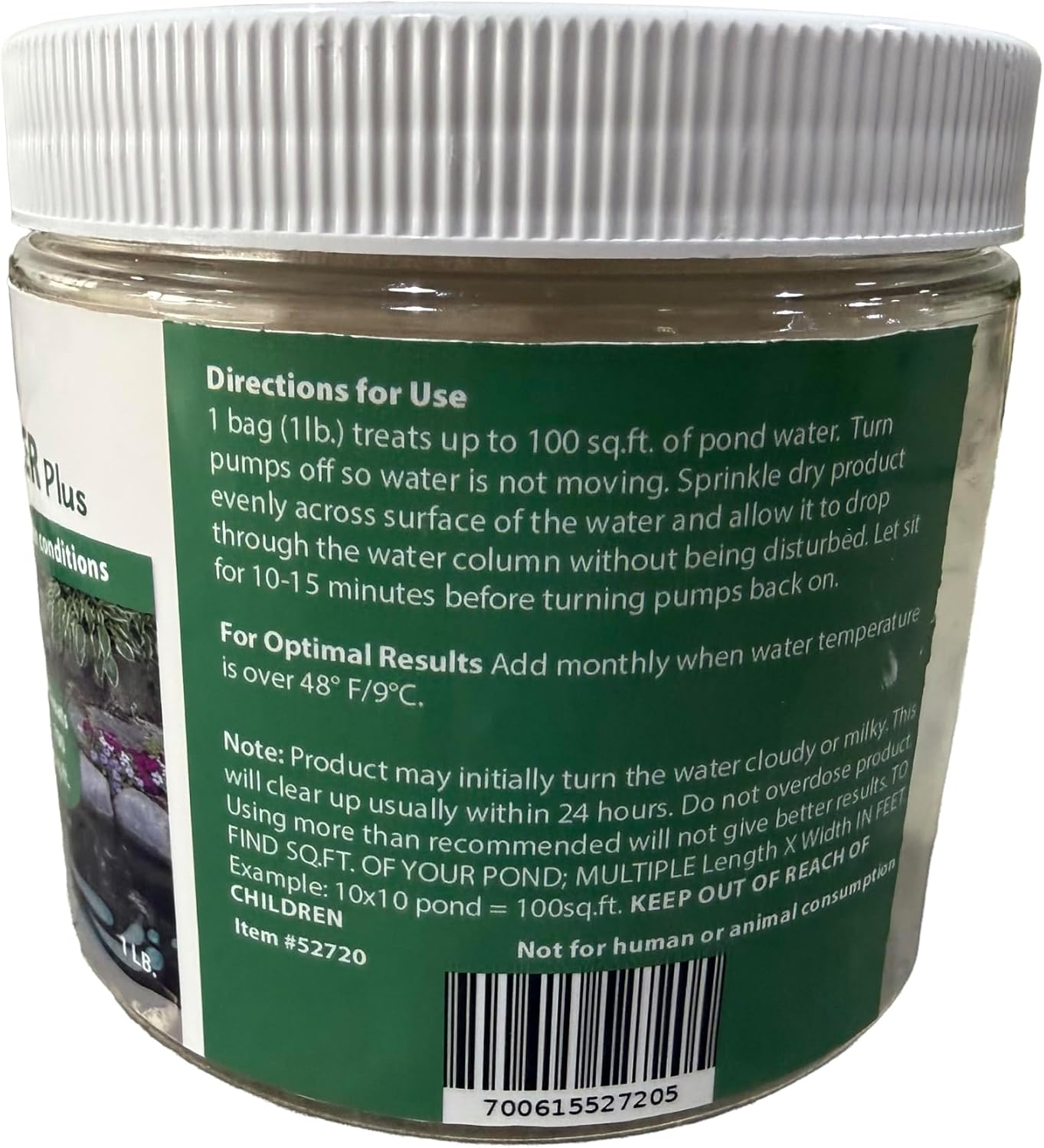 PondScape Defender Plus - Helps Unsightly Conditions, Binds Phophates and Balances PH, Made in USA, Professionally Developed for All Ponds & Waterfalls, Safe for Ponds, Water Gardens, and Wildlife