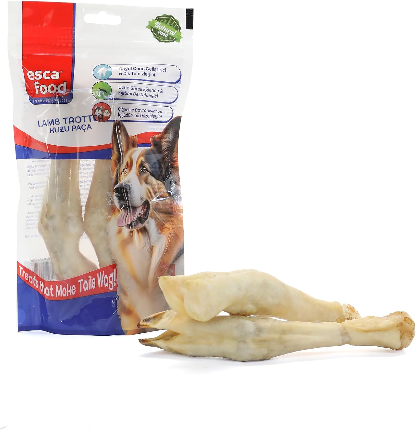 Esca Food Kuzu Paça 200 Gram 2'li Köpek Ödül Maması