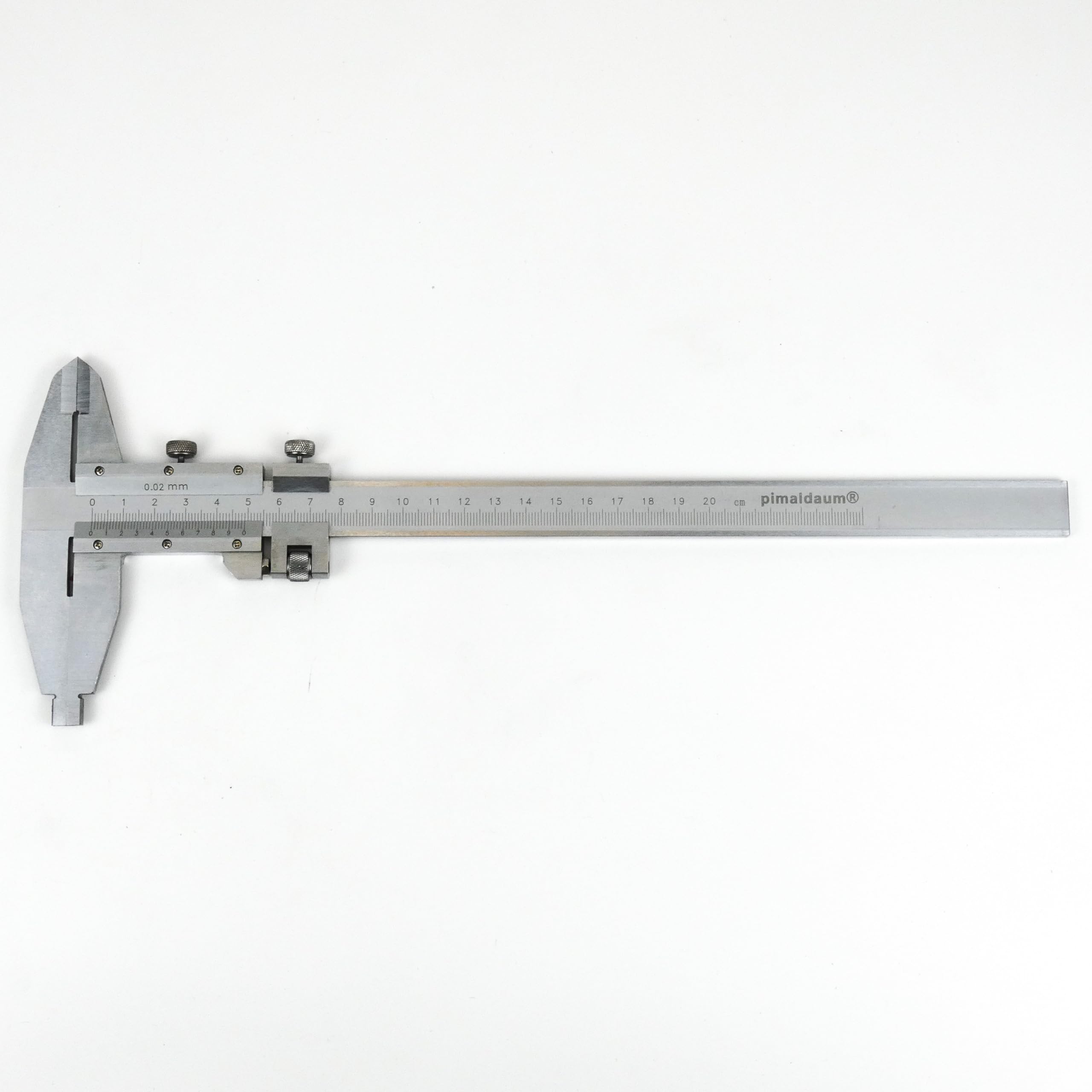 Calibro A Corsoio 0-300 Mm PIMALDAUM – Acciaio Al Carbonio, DIN 862, Profondimetro Incluso, Custodia In Plastica