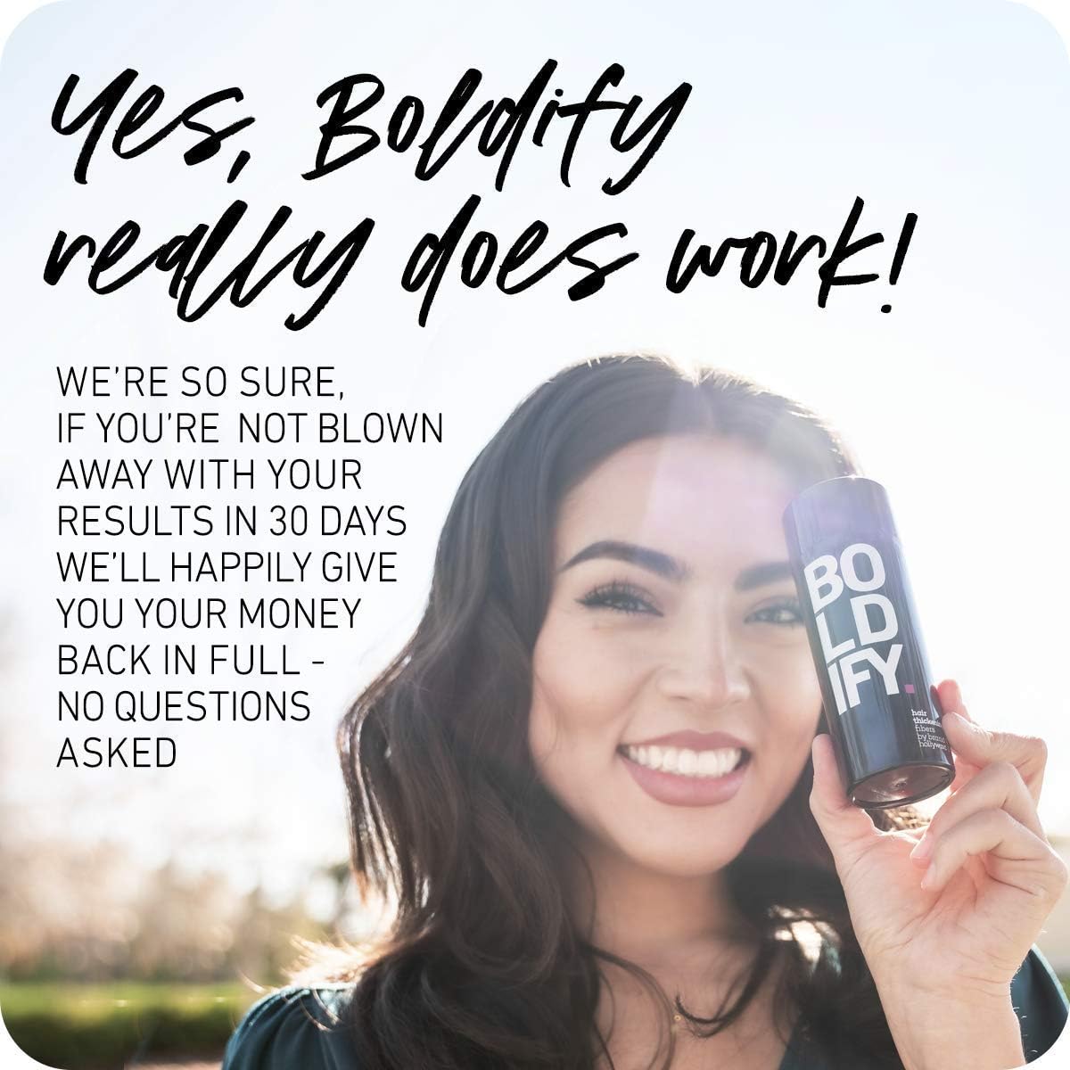 BOLDIFY Hair Fibres (56g), Fill In Thinning and Fine Hair for an Instantly Fuller Thicker Look, 14 Shades for Women and Men - Image 4